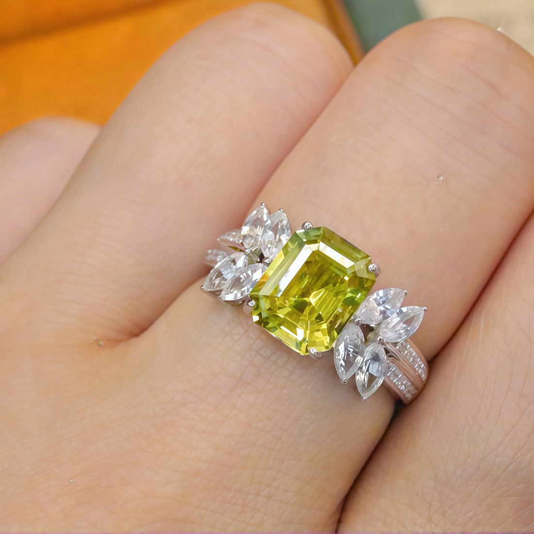 14k Gold 2.91 Ctw Natural Chrysoberyl & Sapphire Ring - 5