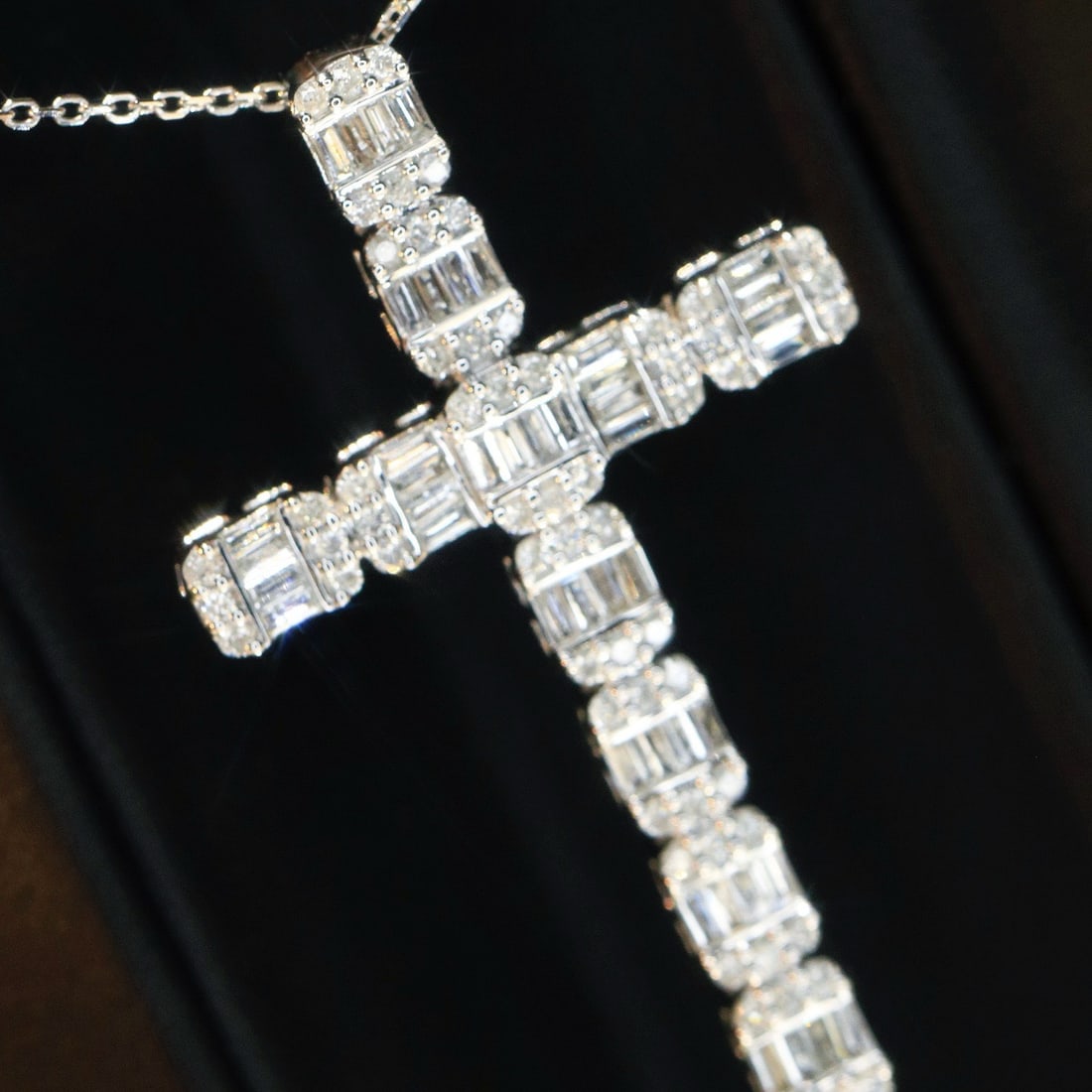 14k Gold 1 Ct Natural H Diamond Necklace - 5