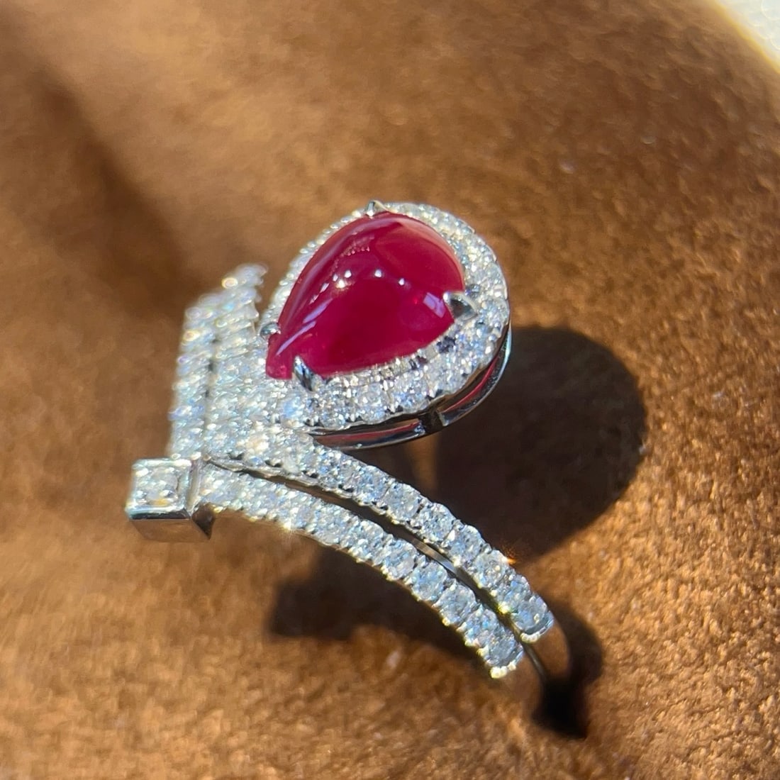 14k Gold 1.52 Ctw Natural Ruby & Diamond Ring - 3