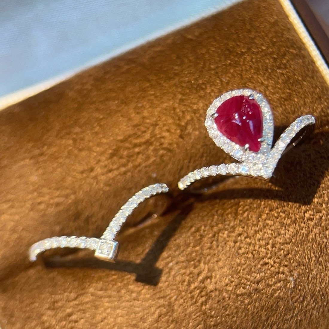 14k Gold 1.52 Ctw Natural Ruby & Diamond Ring - 4