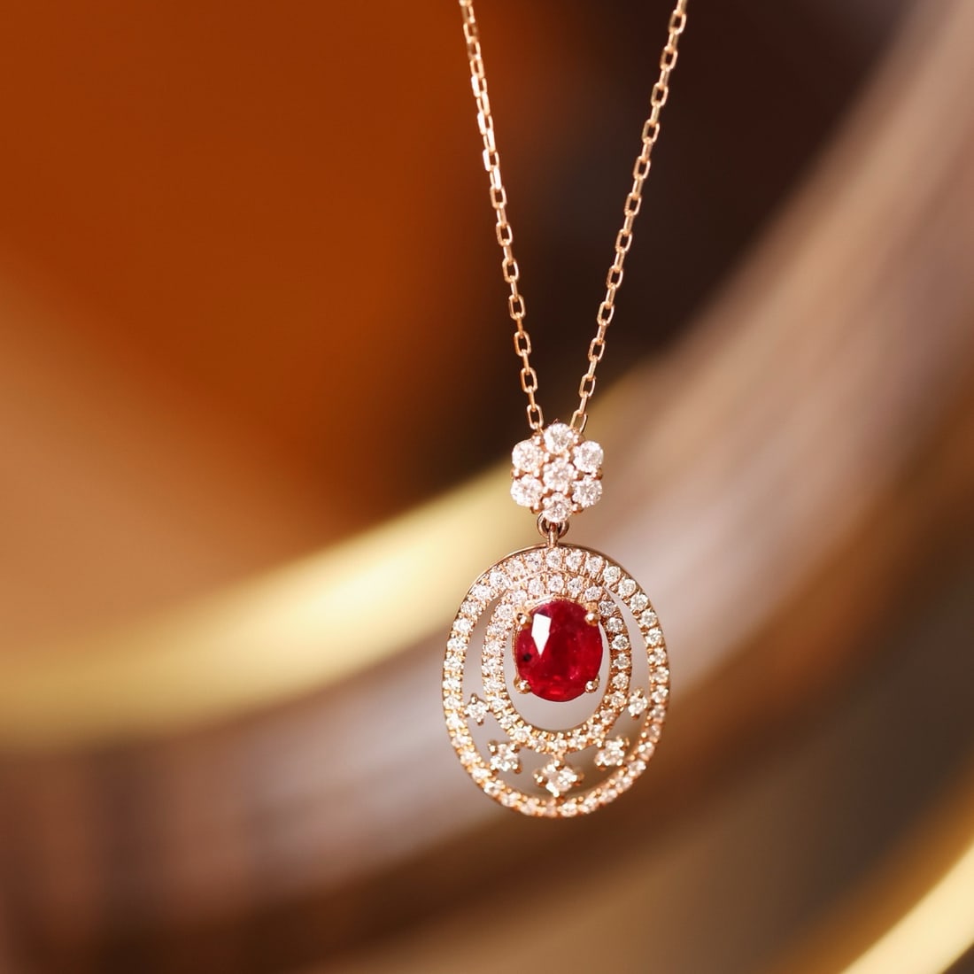 14k Gold 1.54 Ctw Natural Ruby & Diamond Pendant( Without Chain ): Ref:231164159 // gold content:14k gold // main gemstone:ruby // shape:oval // carat weight:0. 99ct // color:red // treatment:natural // // adjacent gemstone 2 : diamond // shape:round // carat weight: