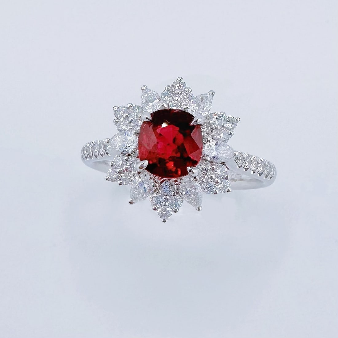 14k Gold 1.69 Ctw Natural Ruby & Diamond Ring (1 of 5)