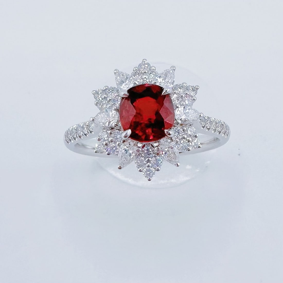 14k Gold 1.69 Ctw Natural Ruby & Diamond Ring - 3