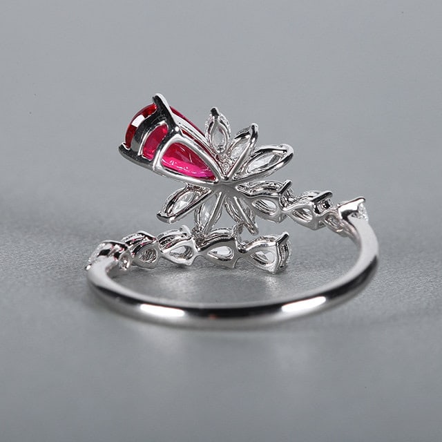 14k Gold 1.58 Ctw Natural Ruby & Diamond Ring - 4