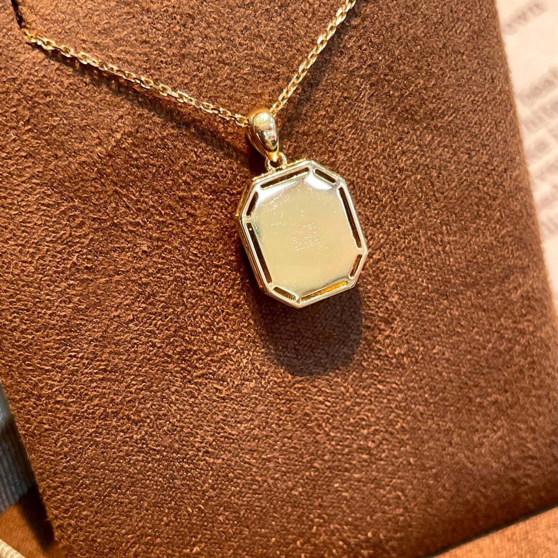 14k Gold 1.56 Ctw Vivid Green Natural Emerald & Diamond Pendant( Without Chain ) - 6
