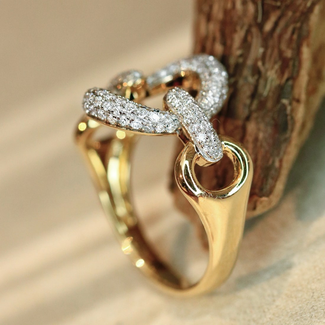14k Gold 0.48 Ct Natural H Diamond Ring - 2