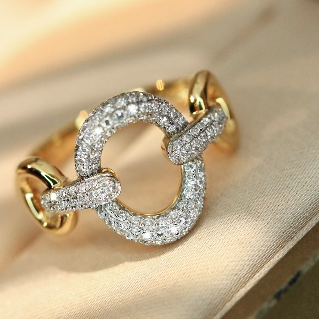 14k Gold 0.48 Ct Natural H Diamond Ring - 3