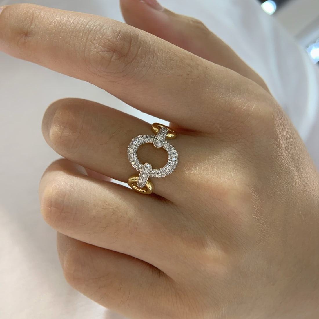 14k Gold 0.48 Ct Natural H Diamond Ring - 5