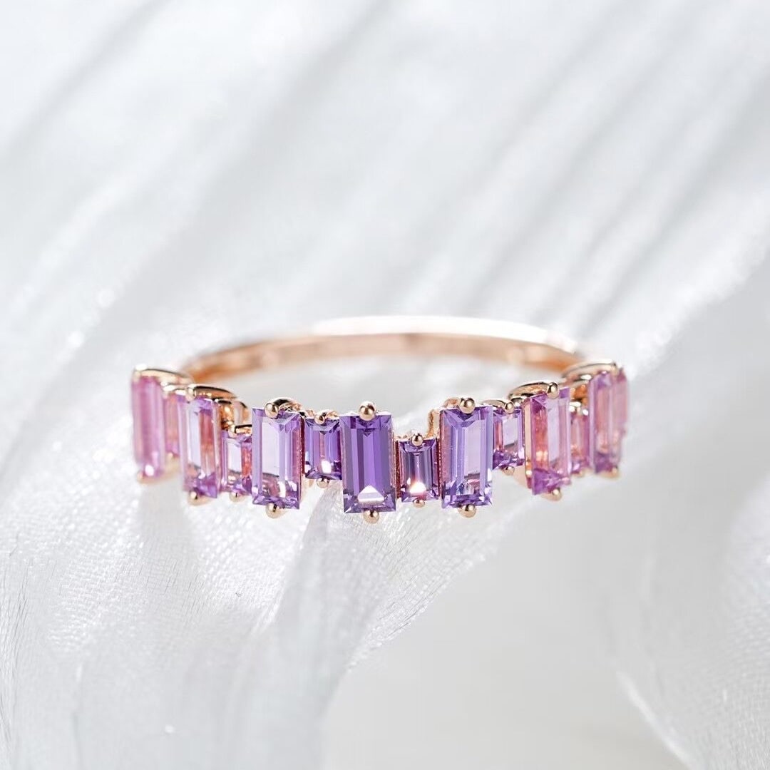 14k Gold 1.27 Ct Natural Sapphire Ring - 4