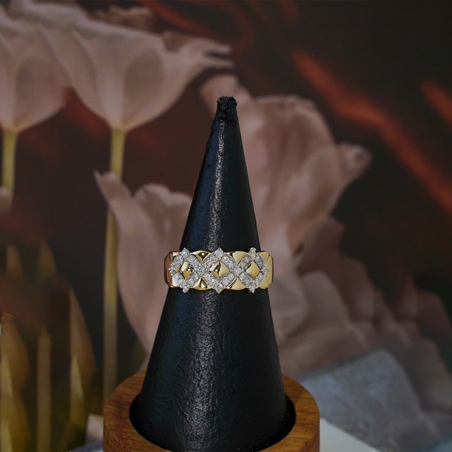 14k Gold 0.35 Ct Natural H Diamond Ring: Ref:231166035 // gold content:14k gold // ring size:7. 25us // // main gemstone:diamond // shape:round // carat weight:0. 35ct // clarity grade:vs-si // color:h // treatment:natural // cut grade:g //
