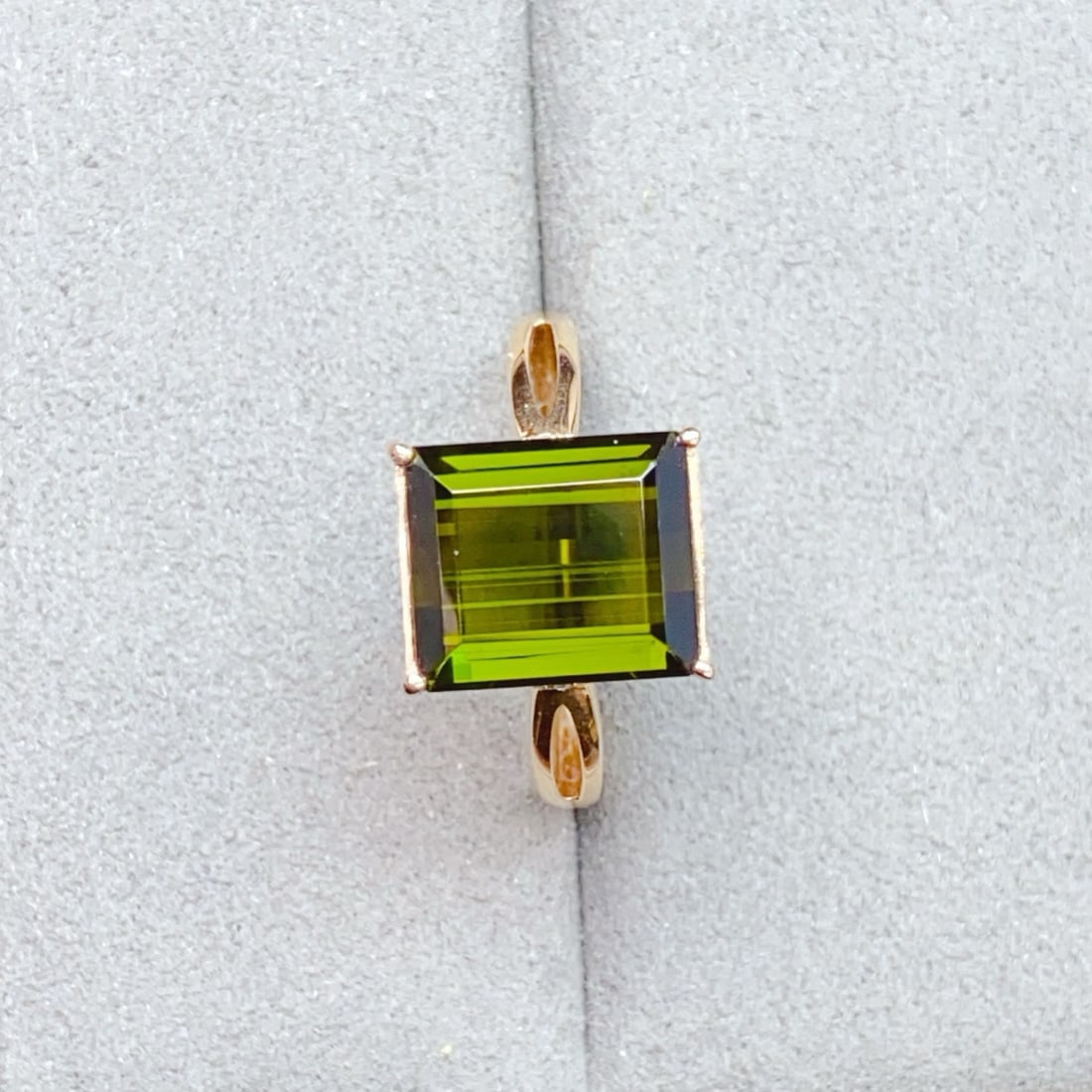 14k Gold 4.32 Ctw Natural Tourmaline & Diamond Ring - 2