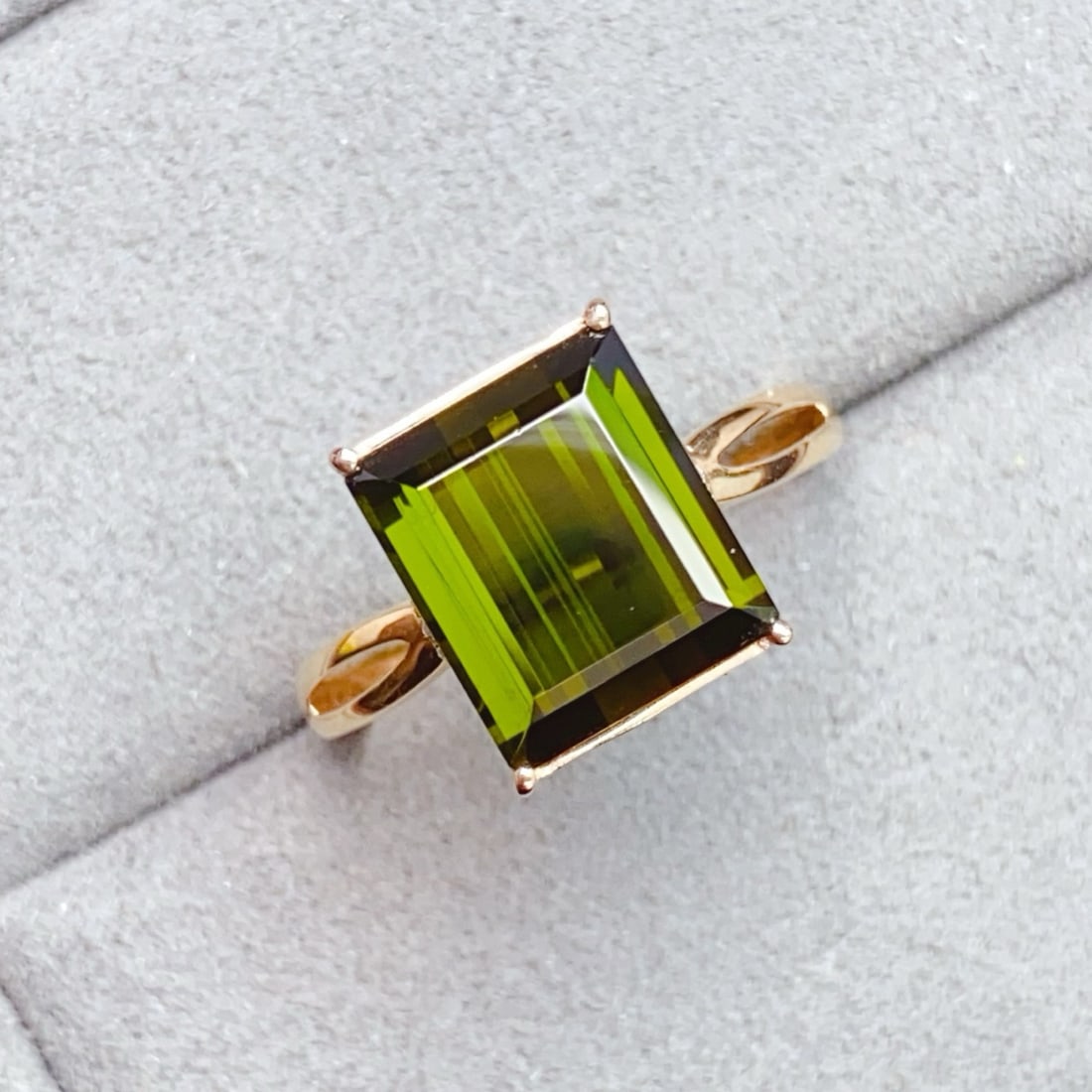 14k Gold 4.32 Ctw Natural Tourmaline & Diamond Ring - 3