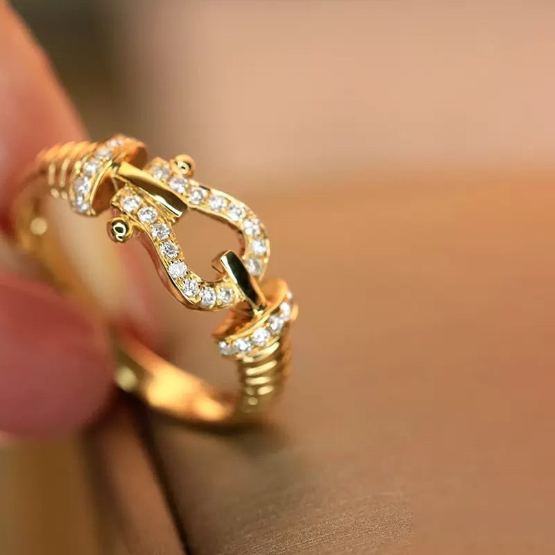 14k Gold 0.18 Ct Natural H Diamond Ring - 4