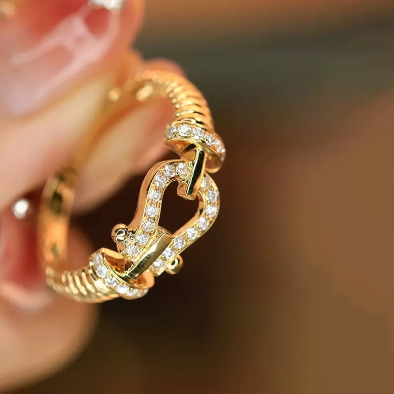 14k Gold 0.18 Ct Natural H Diamond Ring - 7