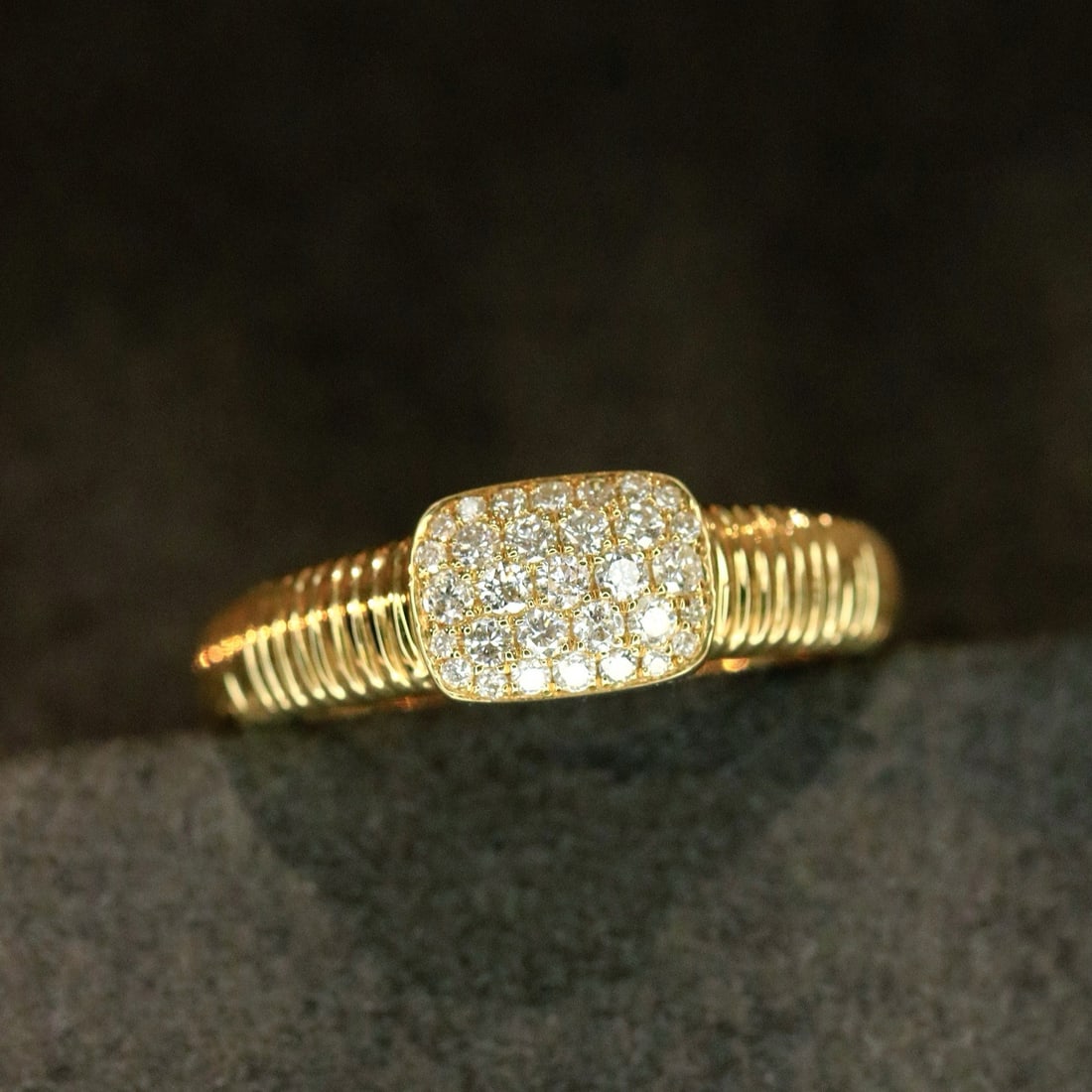 14k Gold 0.28 Ct Natural H Diamond Ring - 6