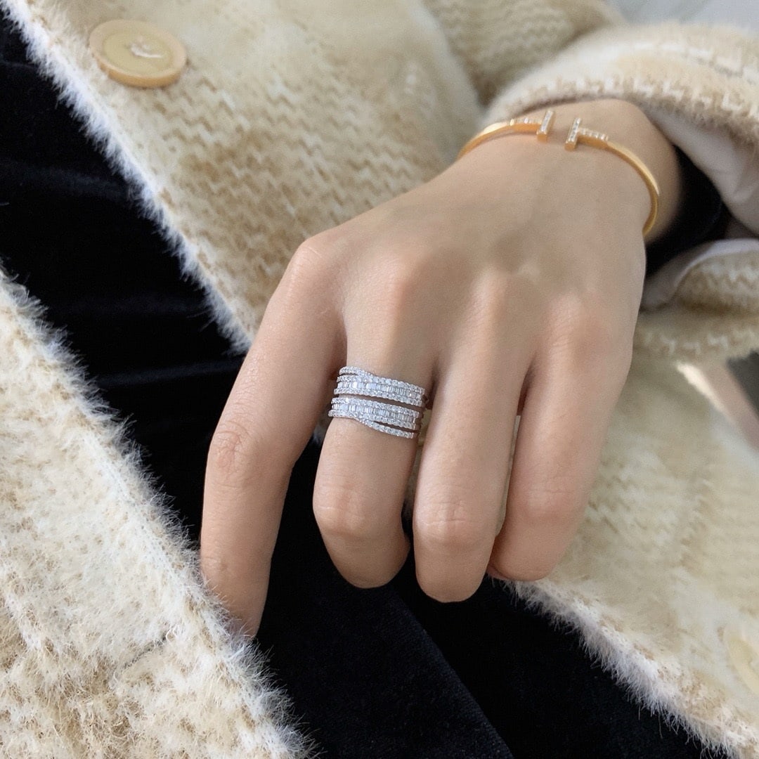 14k Gold 0.85 Ct Natural H Diamond Ring - 5