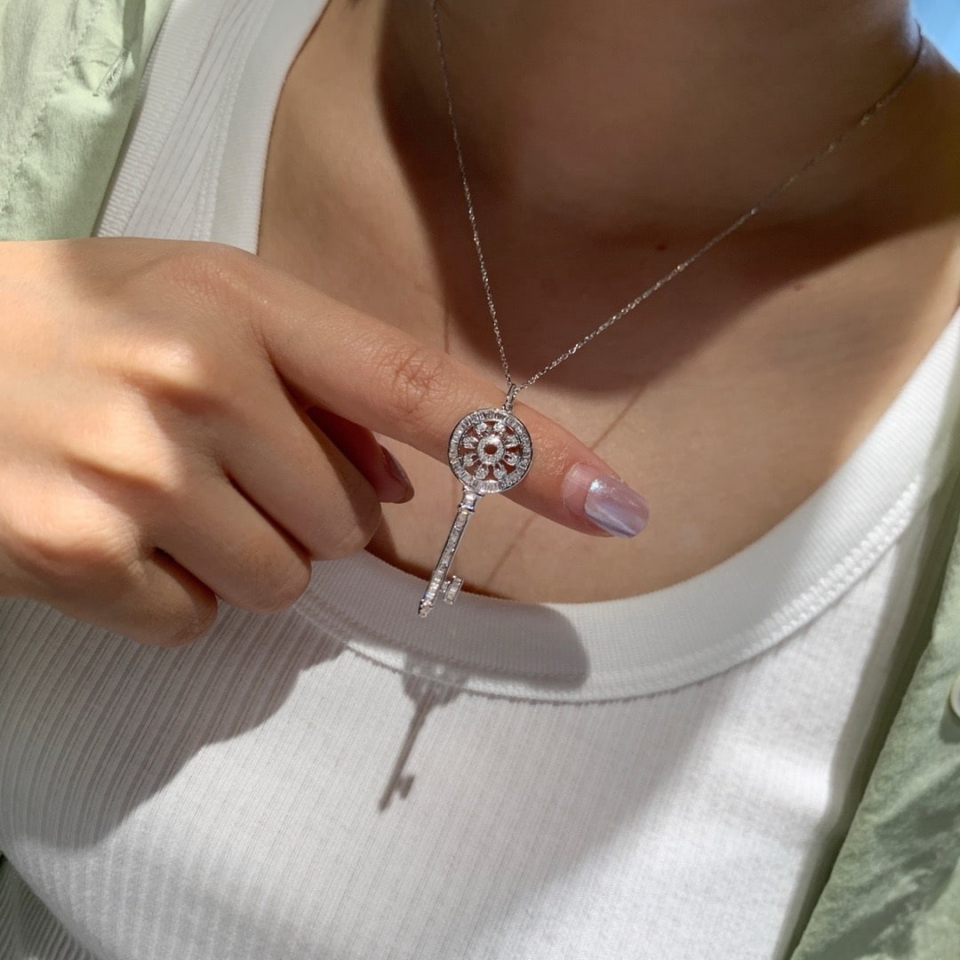 14k Gold 0.5 Ct Natural H Diamond Necklace - 4