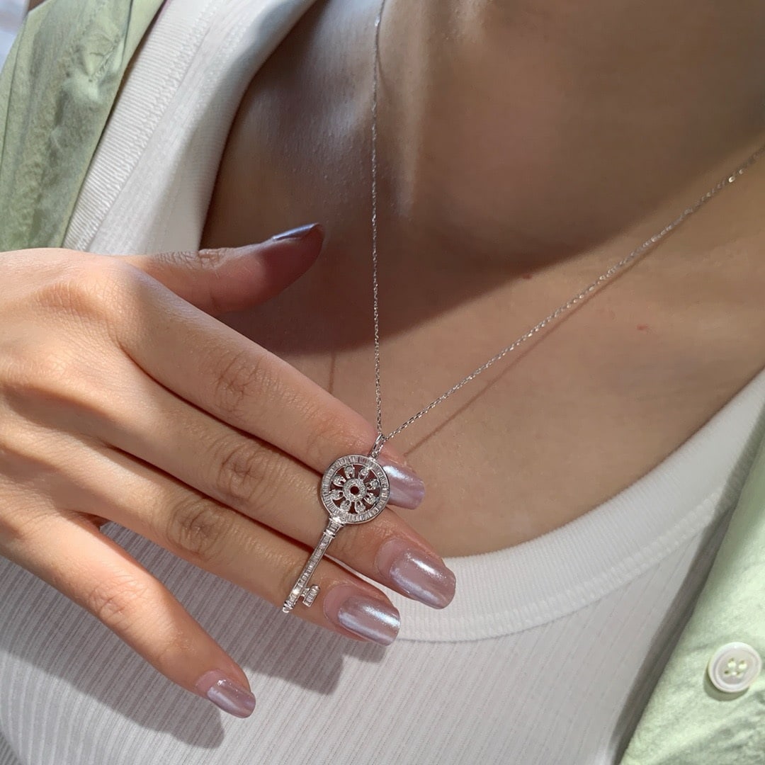 14k Gold 0.5 Ct Natural H Diamond Necklace - 5