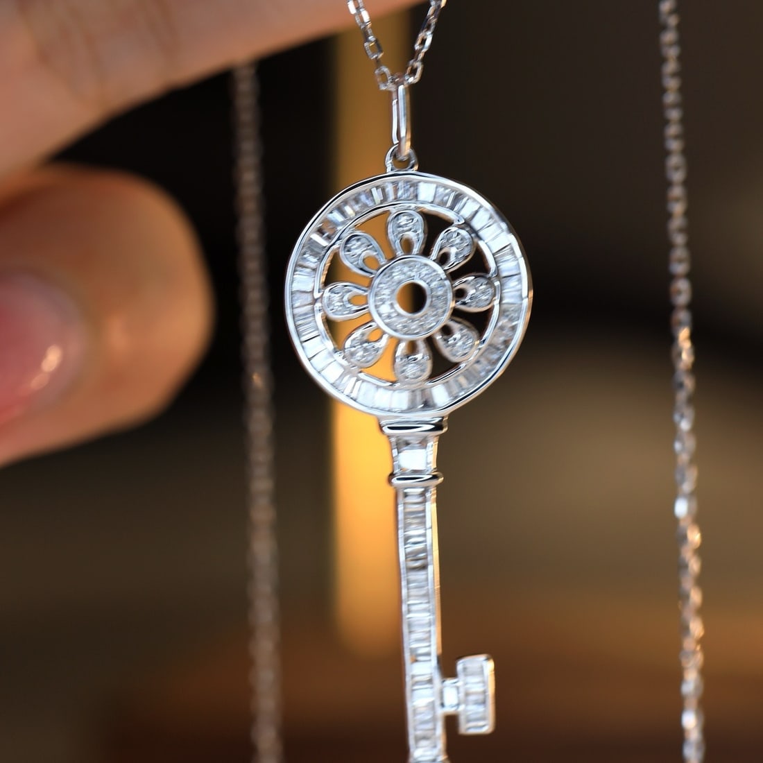 14k Gold 0.5 Ct Natural H Diamond Necklace - 6