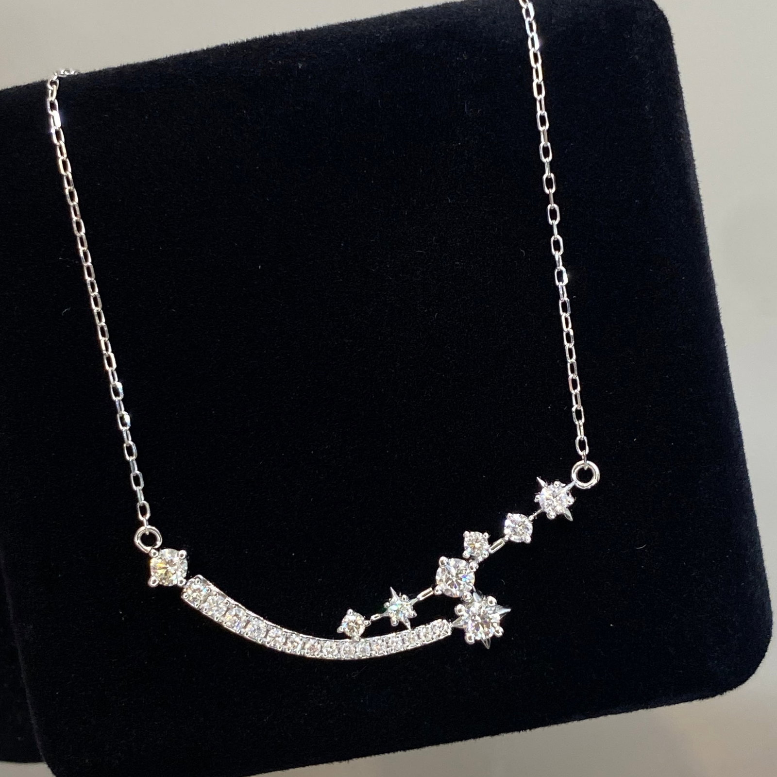 14k Gold 0.5 Ct Natural H Diamond Necklace - 3