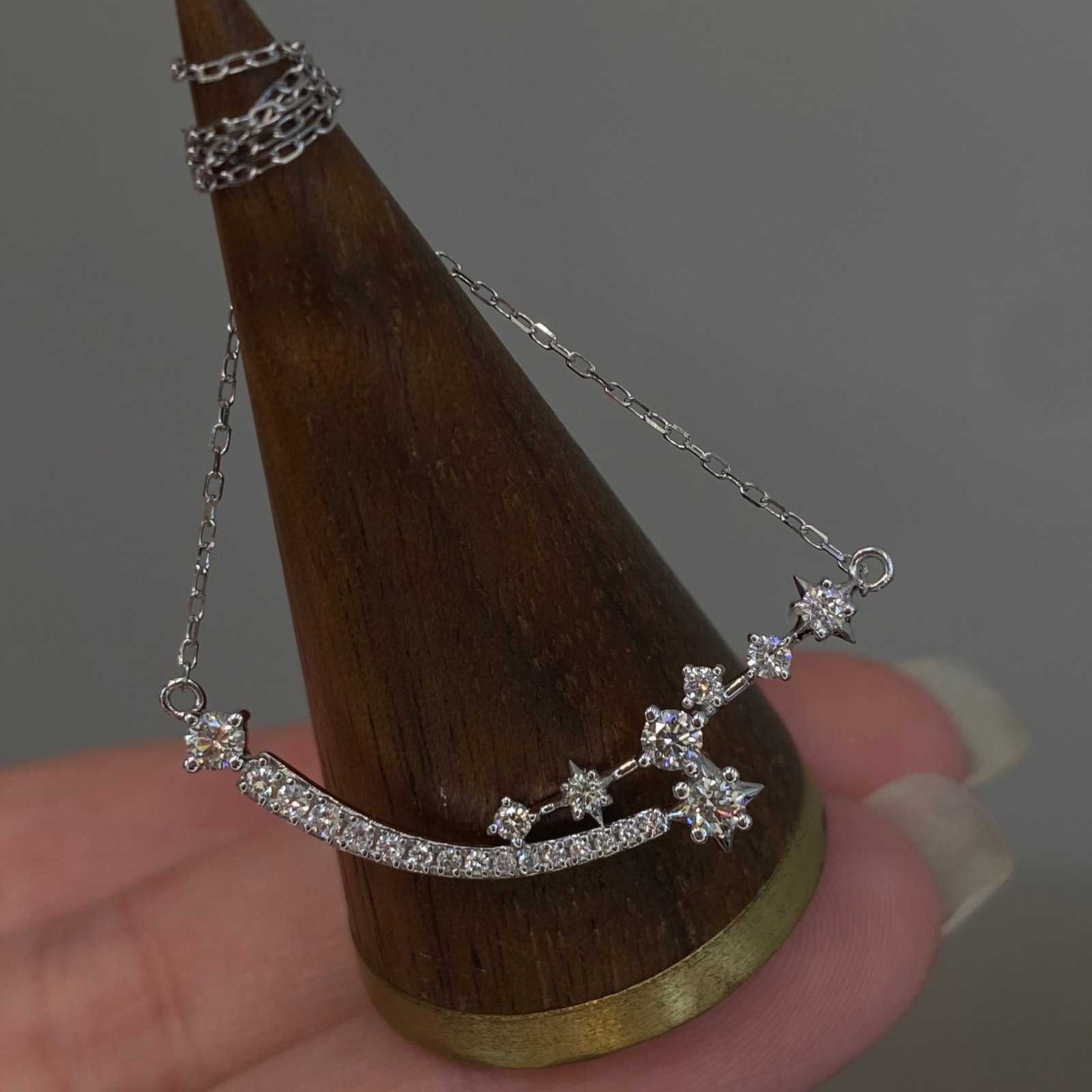 14k Gold 0.5 Ct Natural H Diamond Necklace - 4