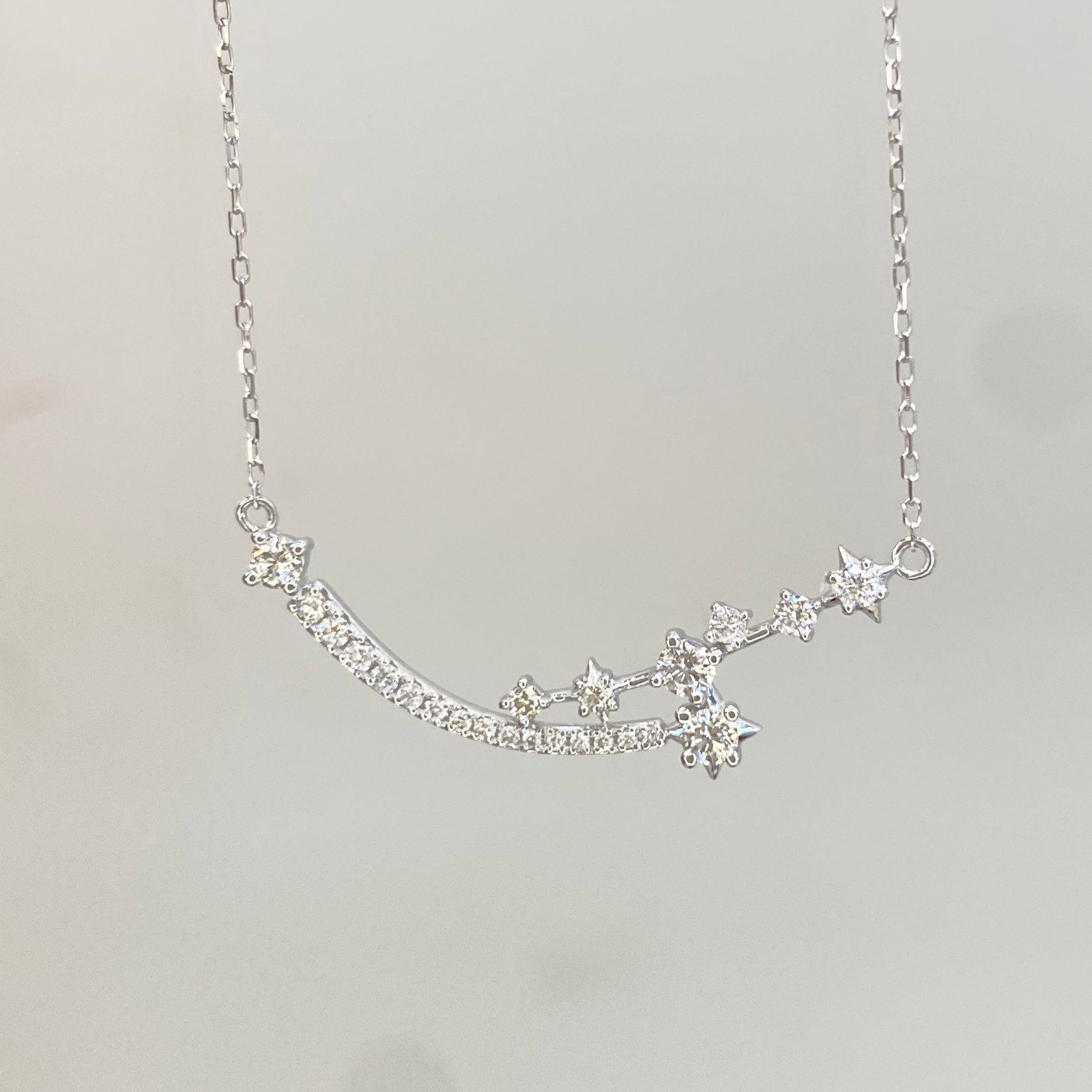 14k Gold 0.5 Ct Natural H Diamond Necklace - 6