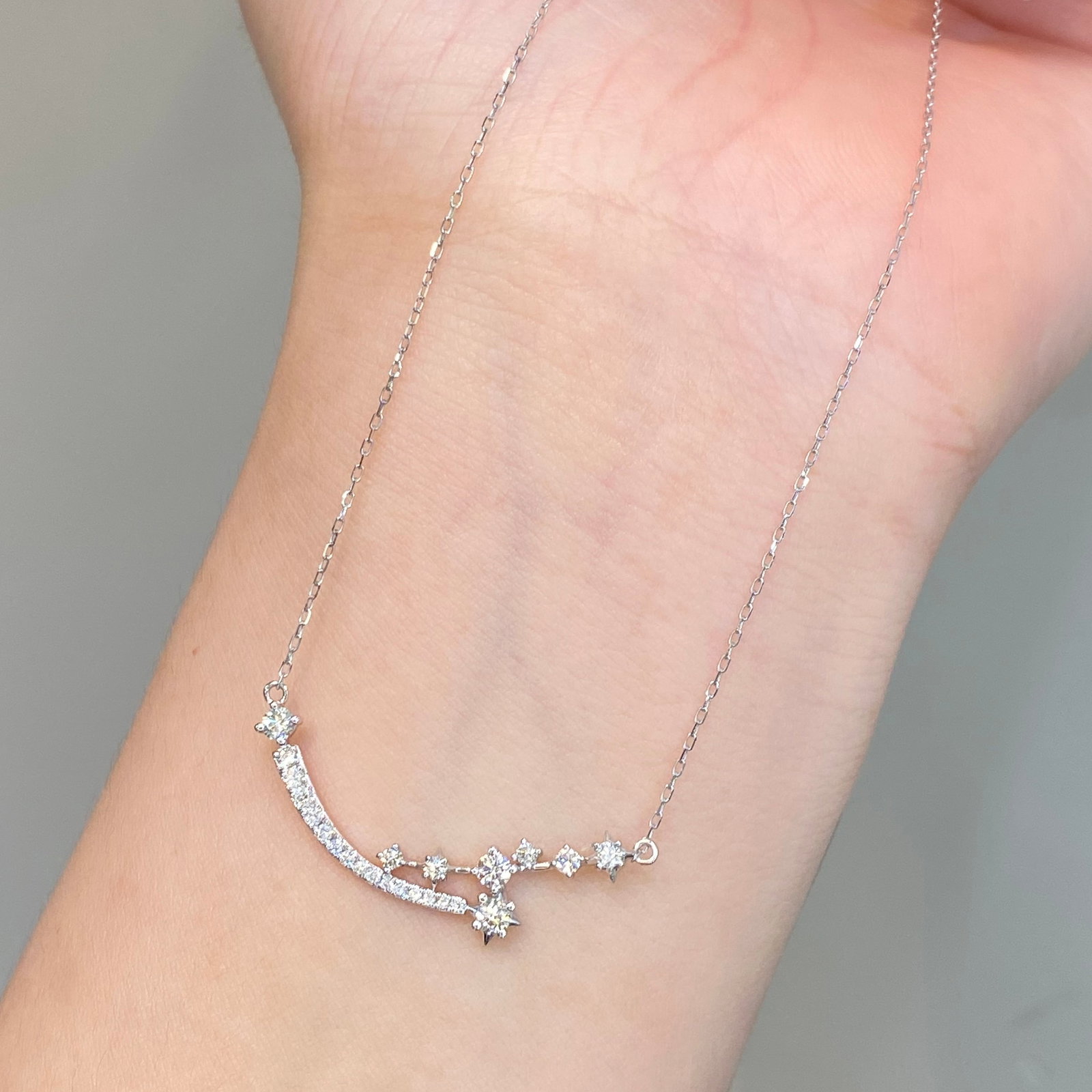 14k Gold 0.5 Ct Natural H Diamond Necklace - 7