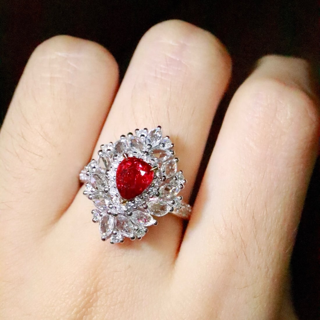 14k Gold 2.13 Ctw Natural Ruby & Diamond Ring - 5