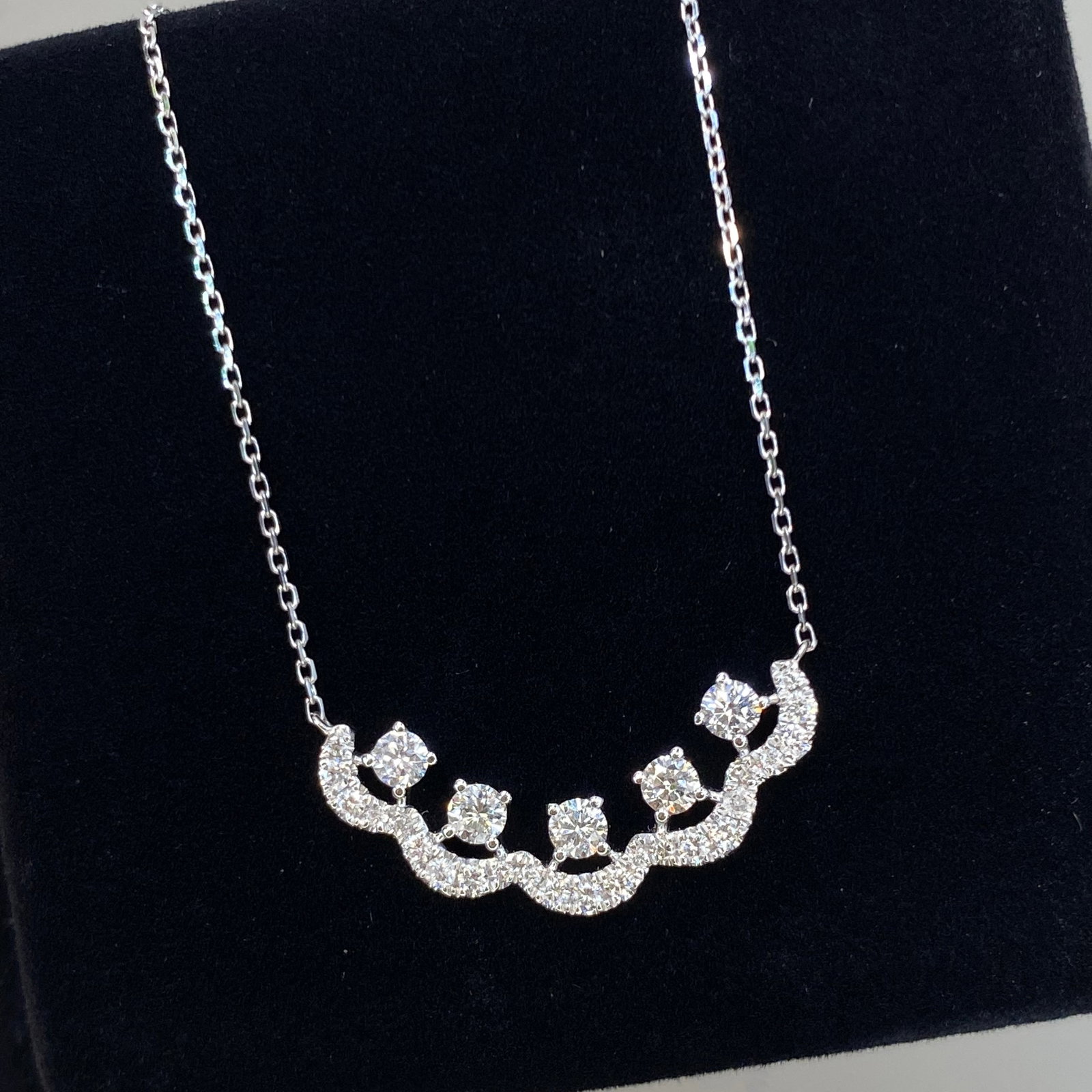 14k Gold 0.5 Ct Natural H Diamond Necklace: Ref:231166406 // gold content:14k gold // main gemstone:diamond // shape:round // carat weight:0. 5ct // clarity grade:vs-si // color:h // treatment:natural // cut grade:g // Condition: New Low
