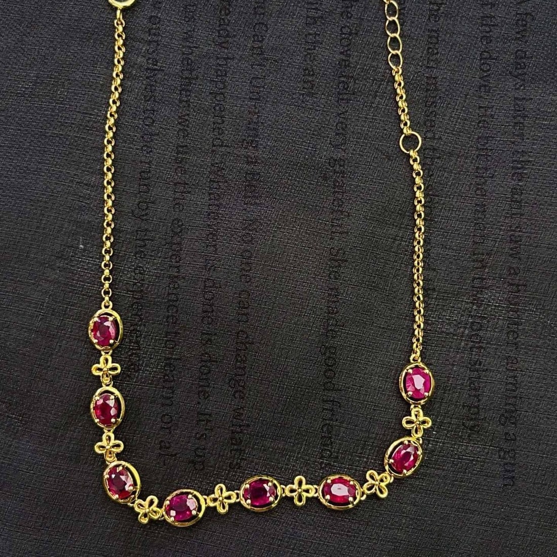 14k Gold 2.80 Ct Natural Ruby Bracelet - 2