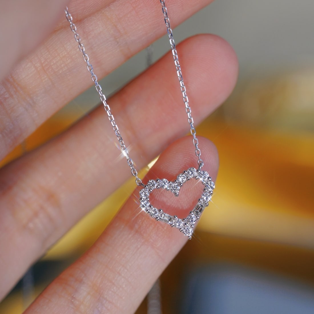 14k Gold 0.30 Ctw Natural H Diamond Necklace - 3