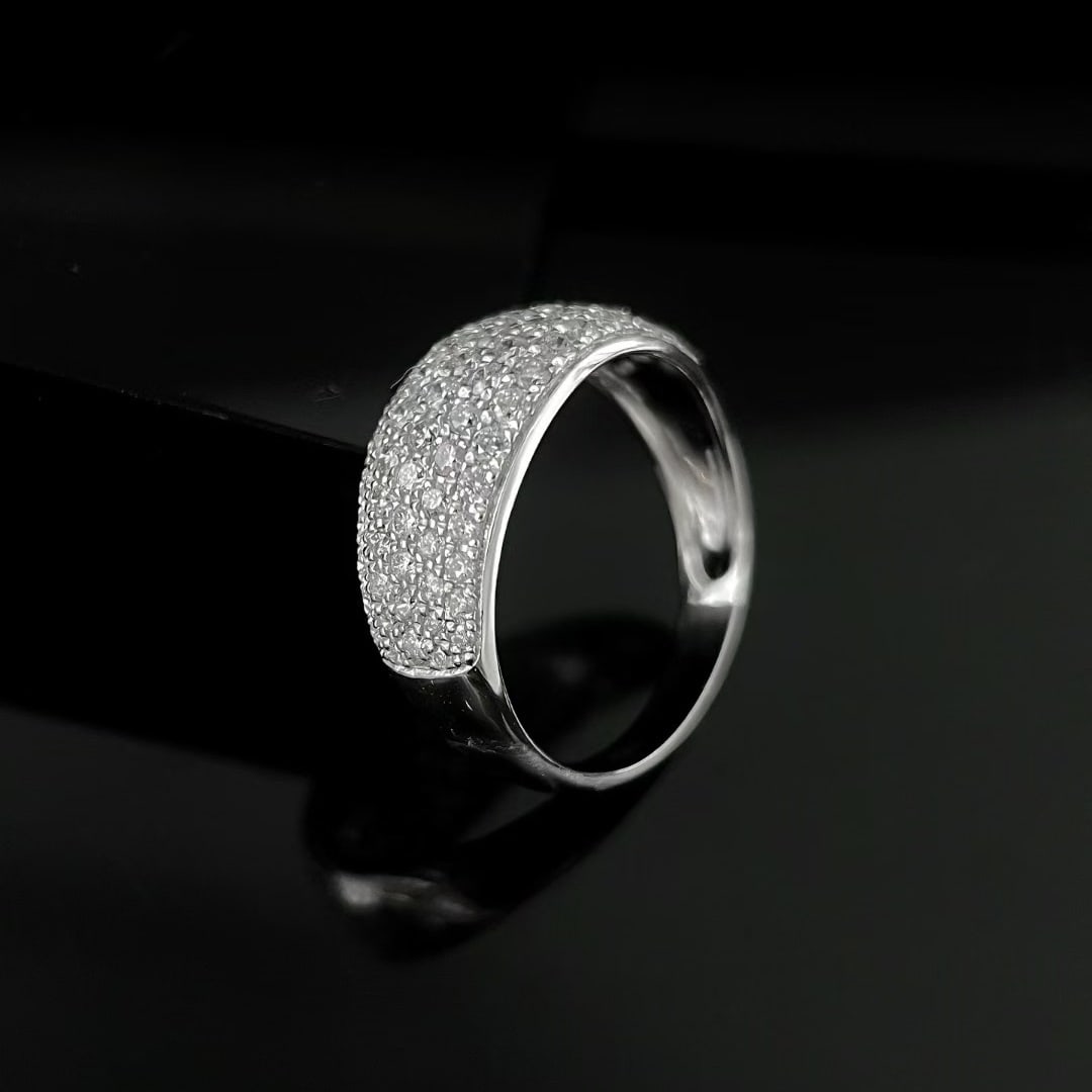 14k Gold 1 Ct Natural H Diamond Ring - 4