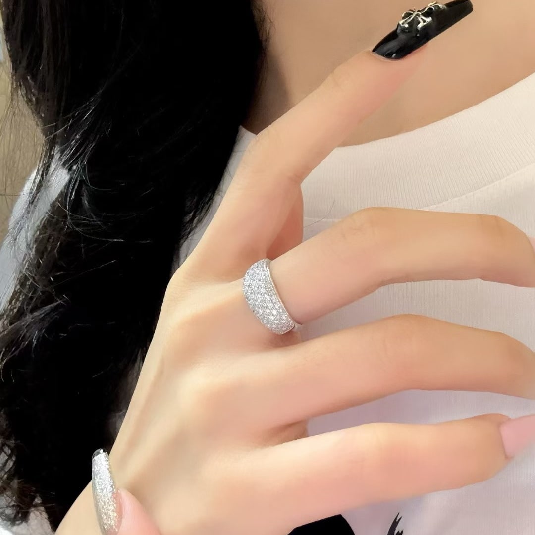 14k Gold 1 Ct Natural H Diamond Ring - 5