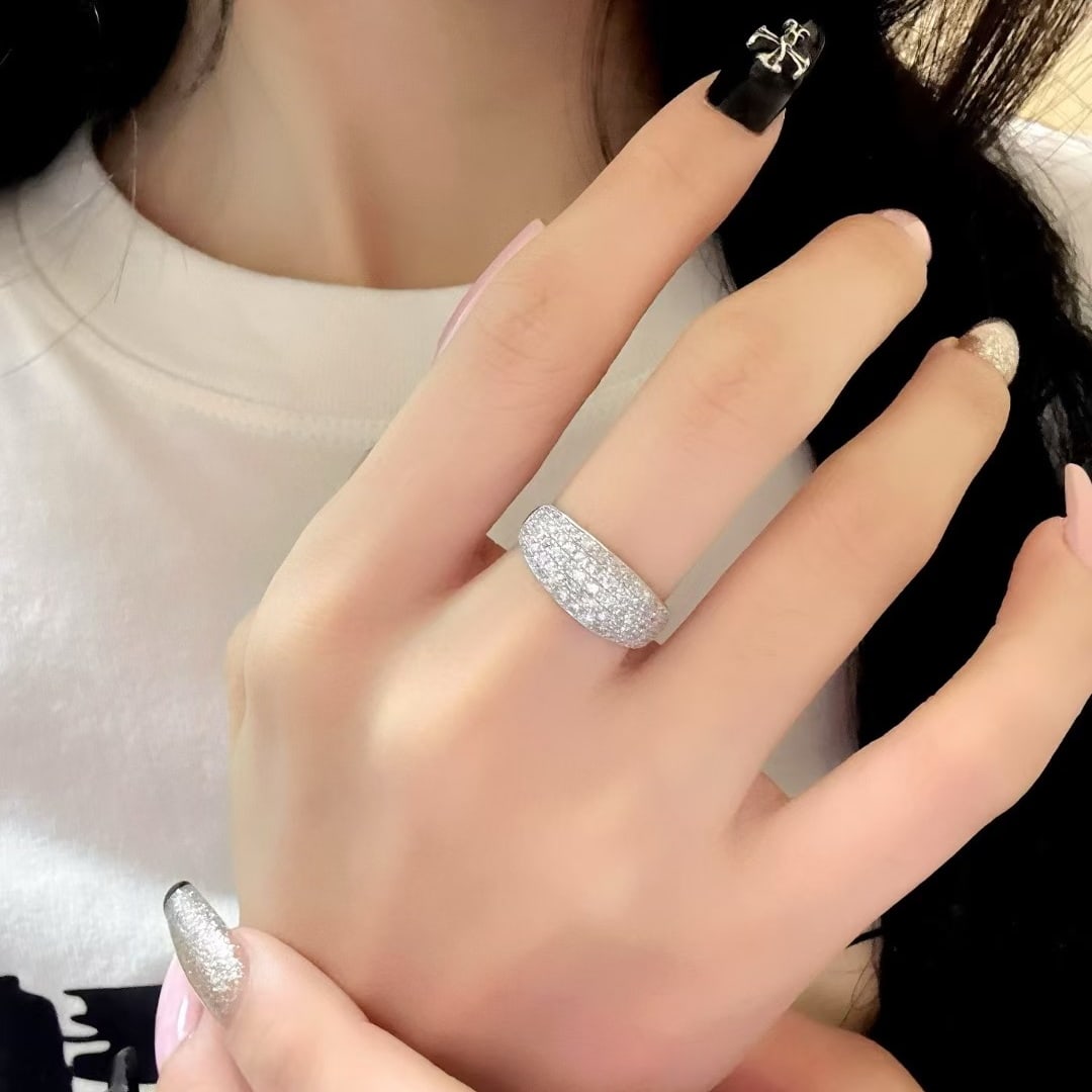 14k Gold 1 Ct Natural H Diamond Ring - 6