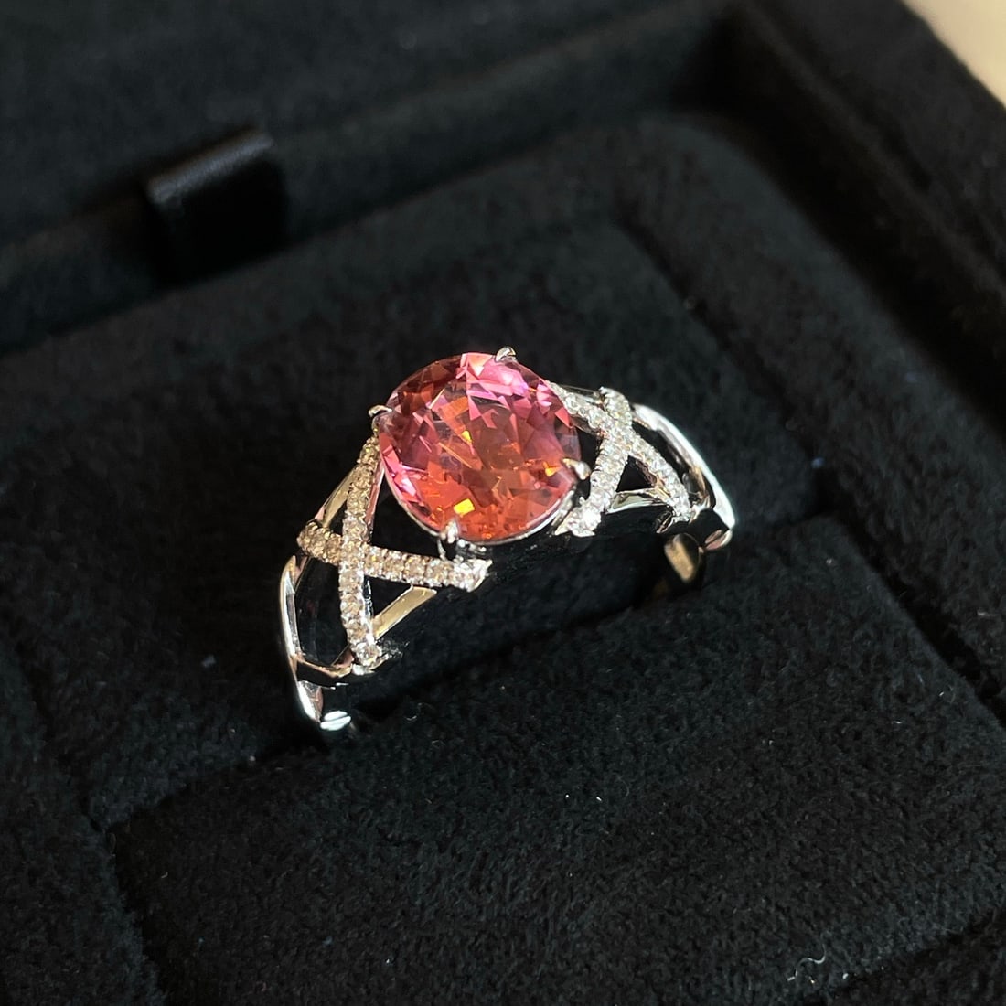 14k Gold 2.43 Ctw Natural Tourmaline & Diamond Ring - 2
