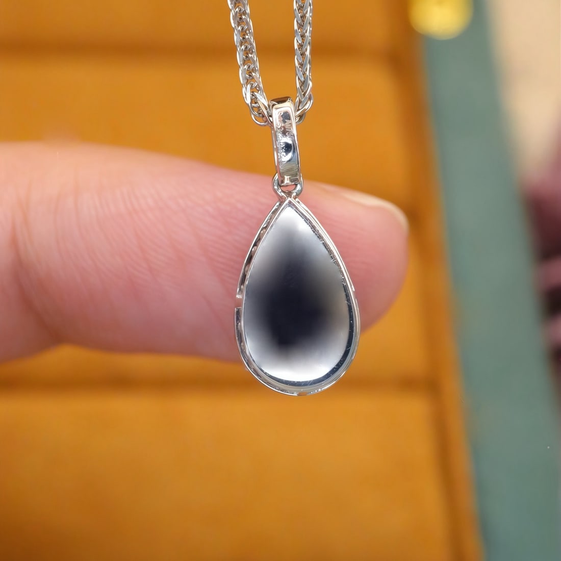14k Gold 1.78 Ctw Natural Sapphire & Diamond Pendant( Without Chain ) - 3