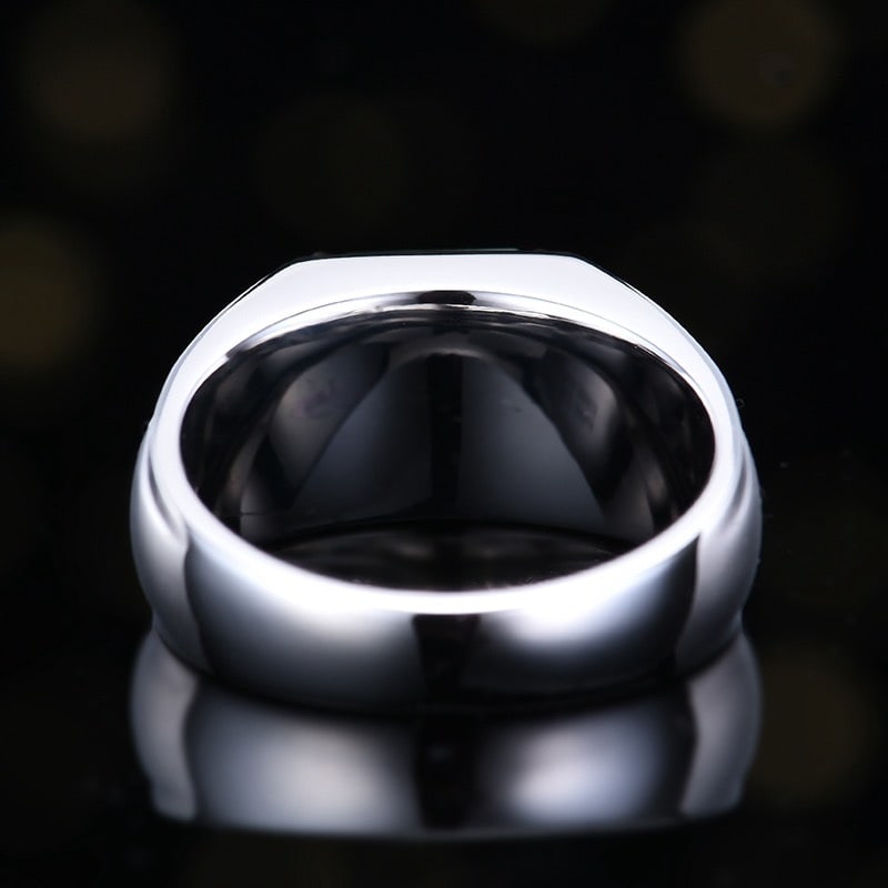 14k Gold 3.94 Ctw Natural Emerald & Diamond & Men¡¯s Ring - 5