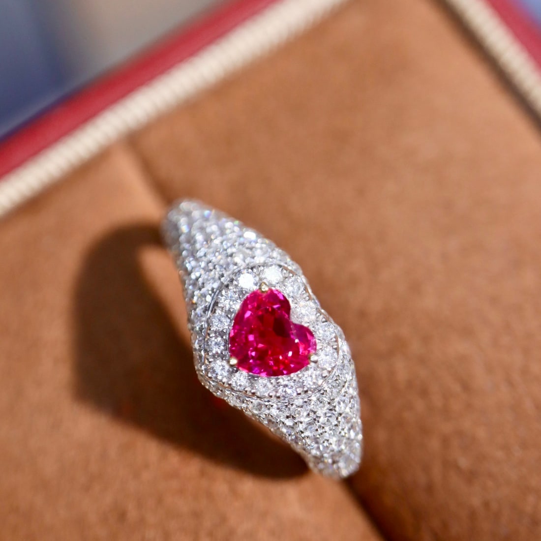 14k Gold 1.25 Ctw Natural Ruby & Diamond Ring - 5