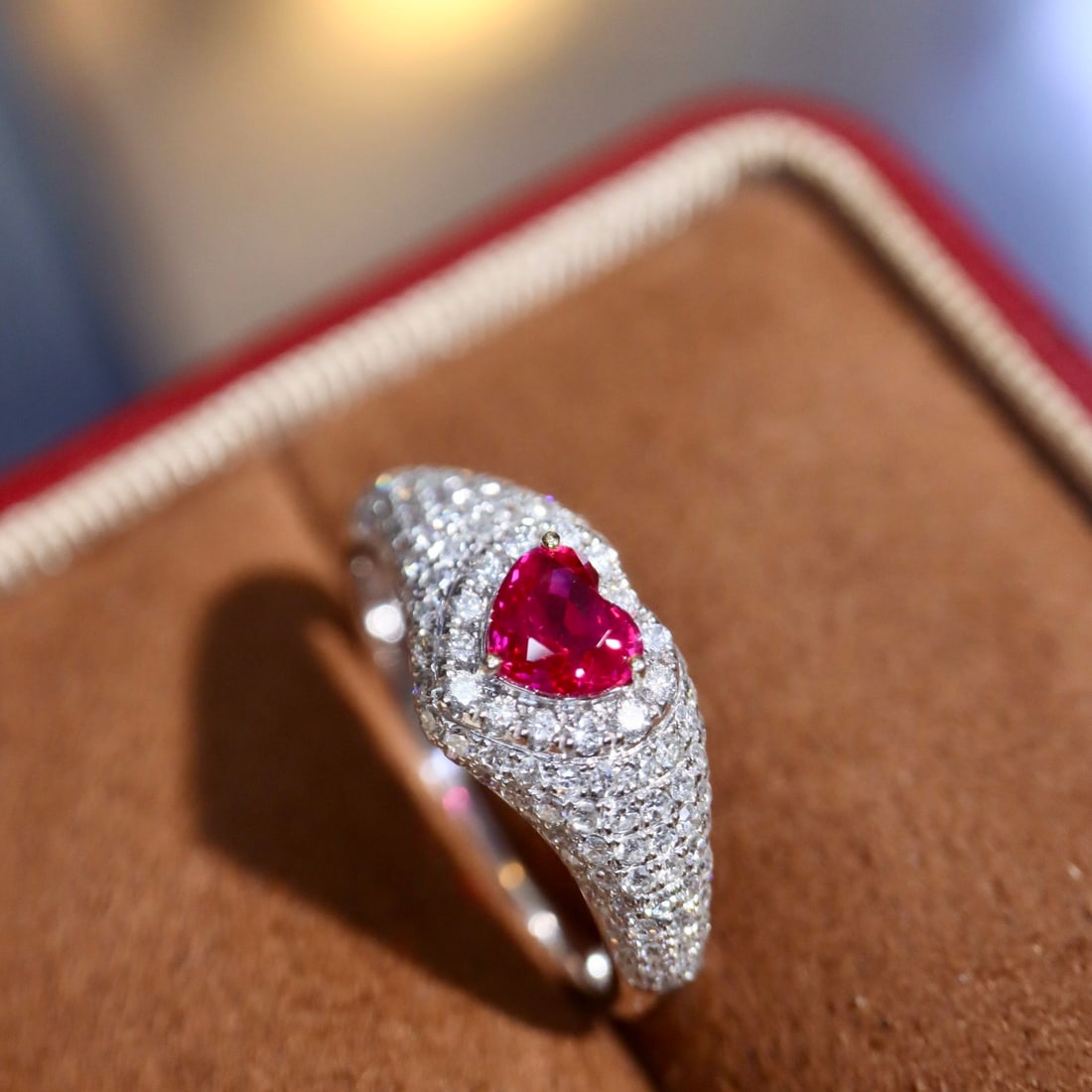 14k Gold 1.25 Ctw Natural Ruby & Diamond Ring - 6