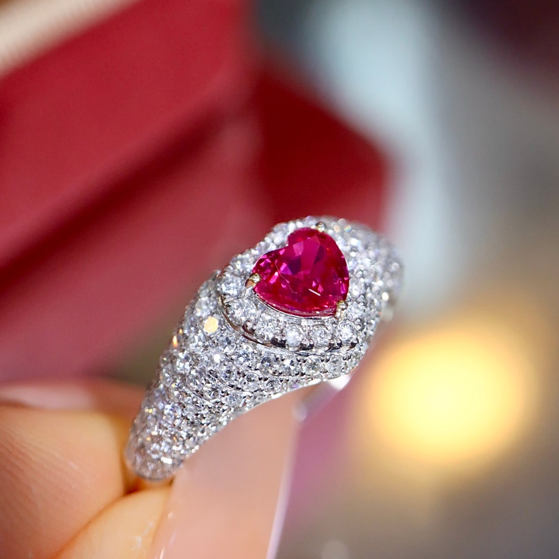14k Gold 1.25 Ctw Natural Ruby & Diamond Ring - 8