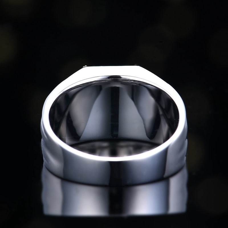 14k Gold 3.95 Ctw Natural Emerald & Diamond & Men¡¯s Ring - 5