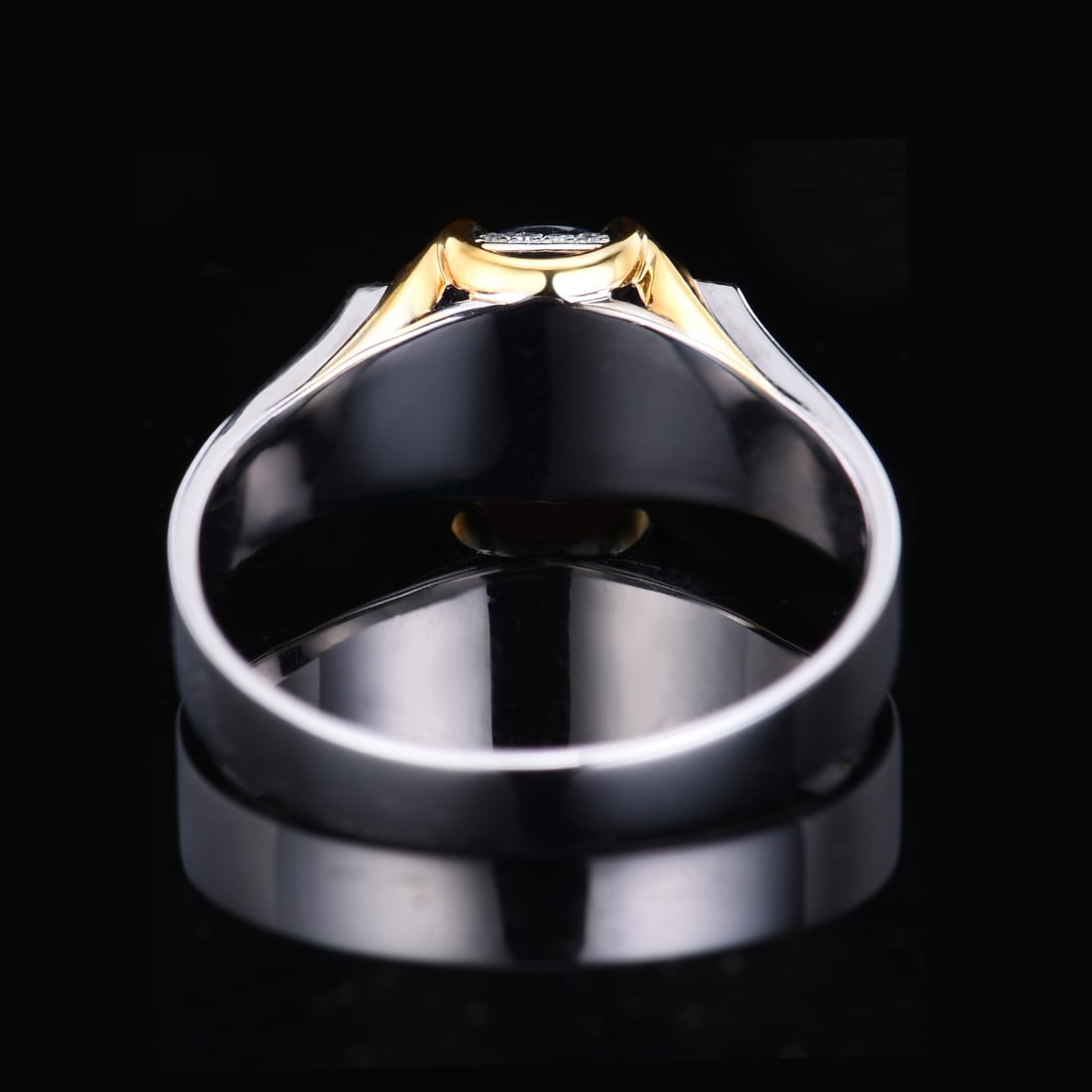 14k Gold 0.94 Ctw Natural Sapphire & Diamond Ring - 4
