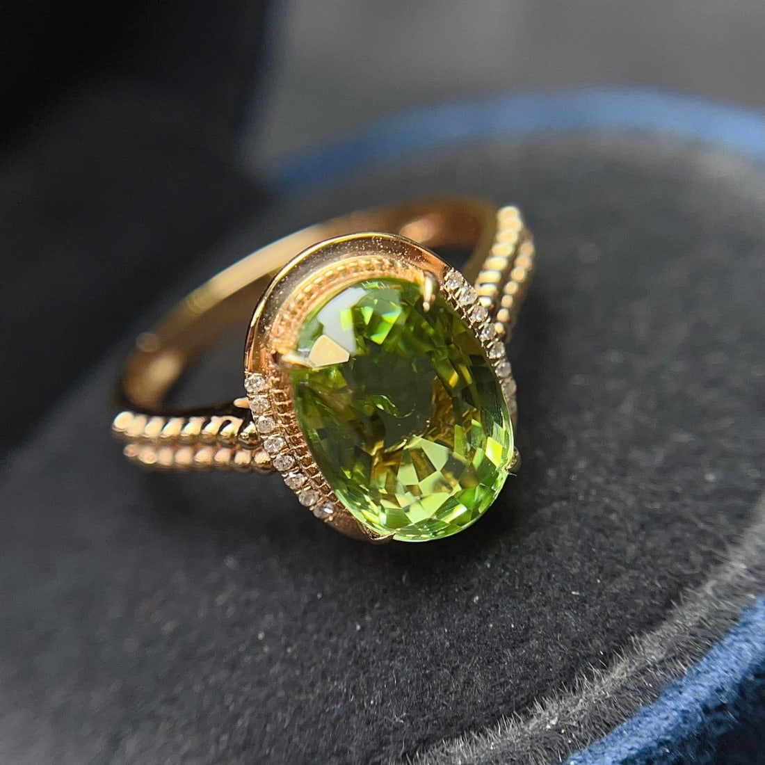 14k Gold 3.50 Ct Natural Tourmaline & Diamond Ring - 4