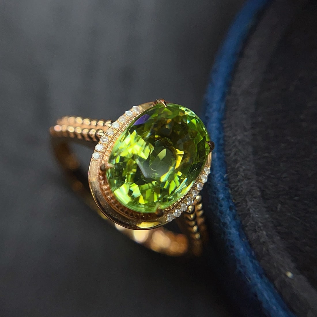 14k Gold 3.50 Ct Natural Tourmaline & Diamond Ring - 5