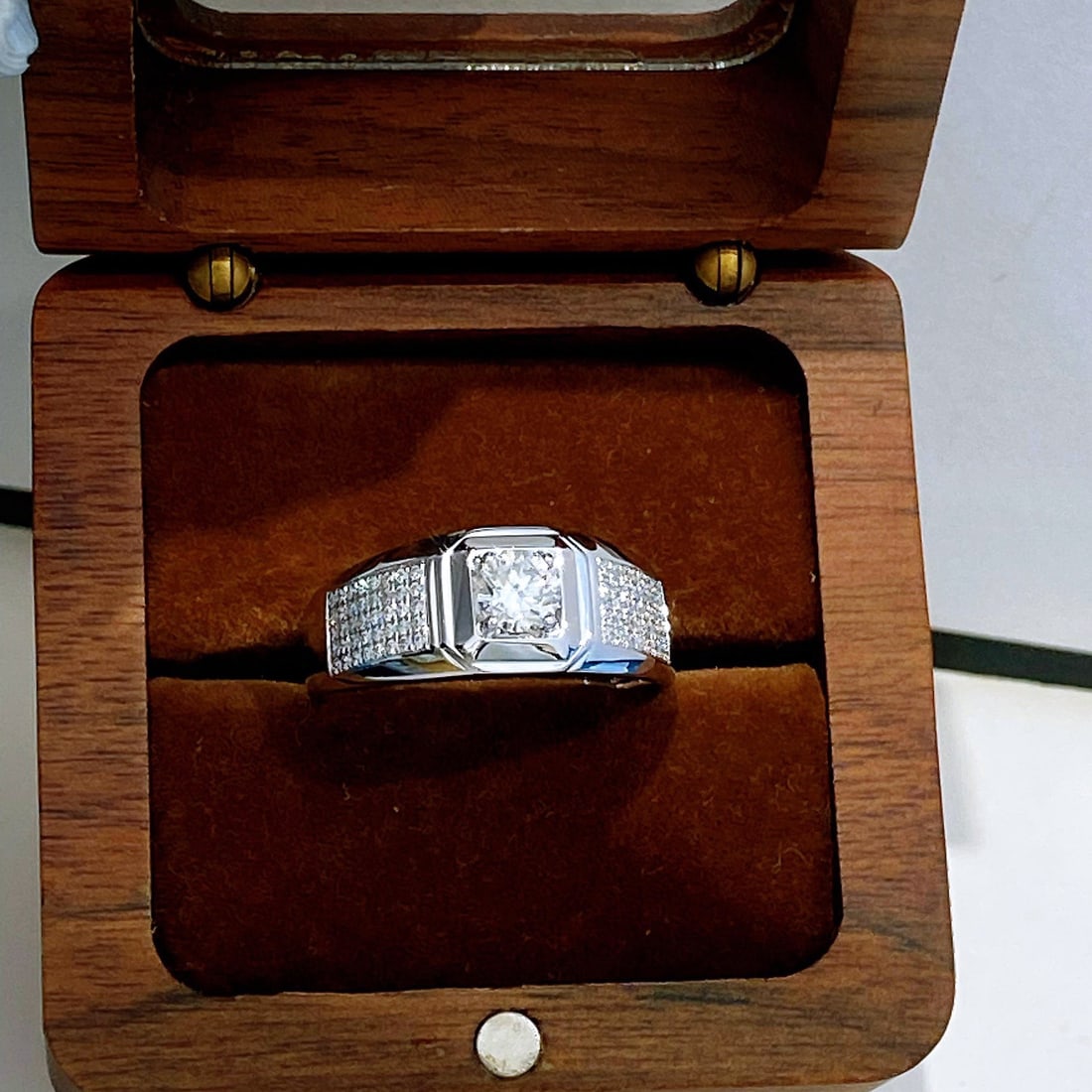 14k Gold 0.50 Ct Natural H Diamond & Men¡¯s Ring - 6