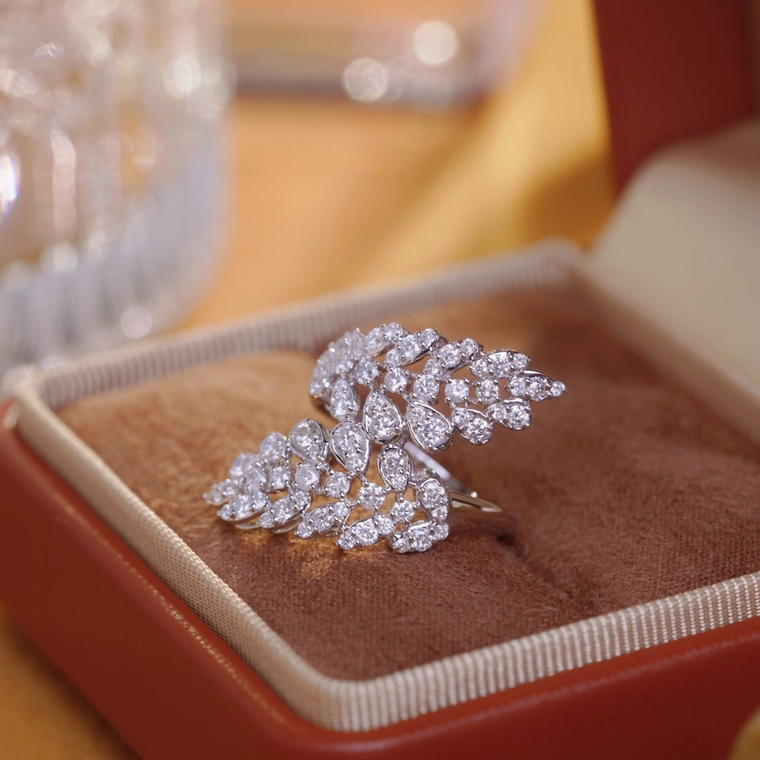 14k Gold 1.3 Ct Natural H Diamond Ring - 4