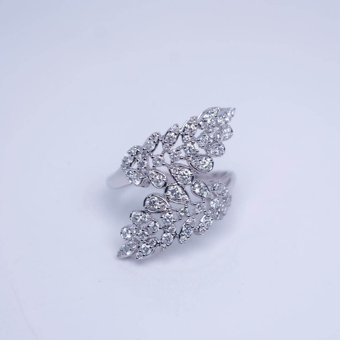 14k Gold 1.3 Ct Natural H Diamond Ring - 6