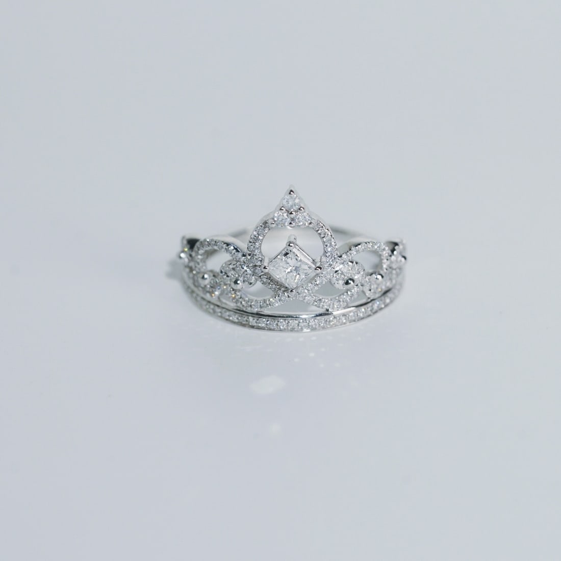 14k Gold 0.55 Ct Natural H Diamond Ring - 6