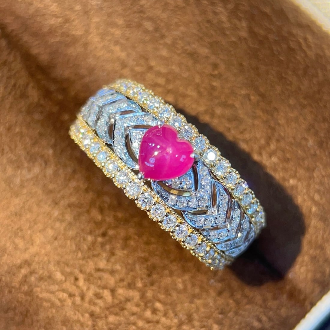 14k Gold 1.09 Ctw Natural Ruby & Diamond Ring - 5