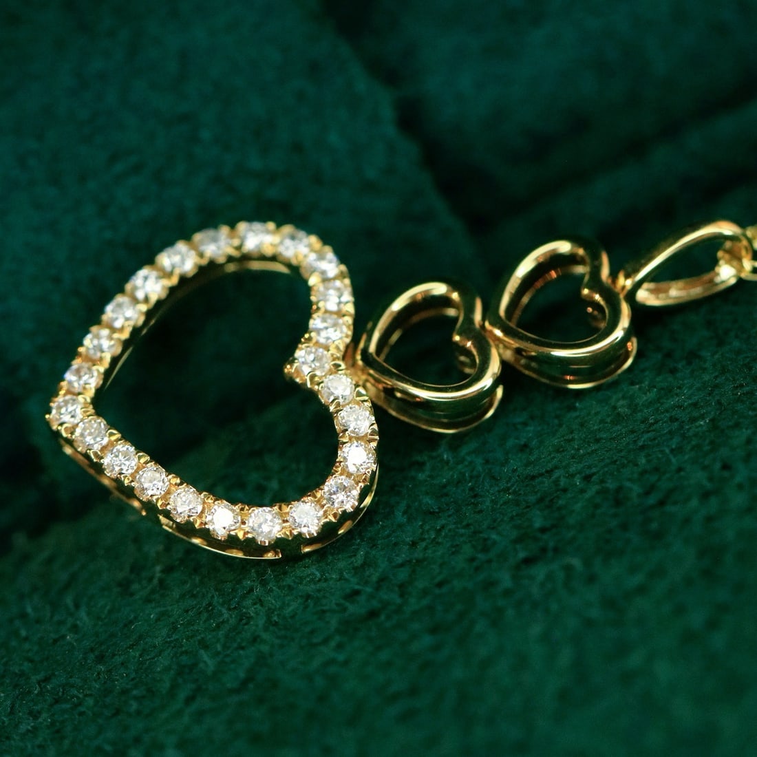 14k Gold 0.19 Ct Natural H Diamond Necklace - 2